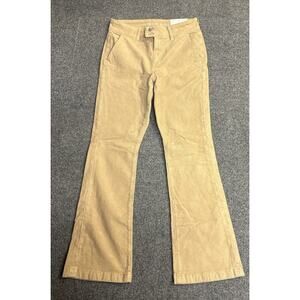 NWT American Eagle Outfitters Pants Womens 10 Tan Corduroy High Rise Kick Boot